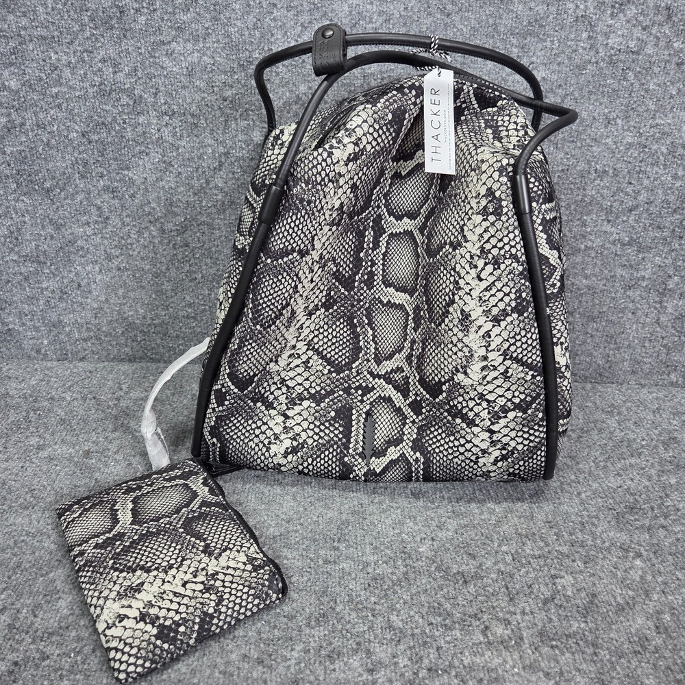 THACKER "Maddy" Neoprene Duffel Tote Large Python Print New w Tags MSRP‎ $198